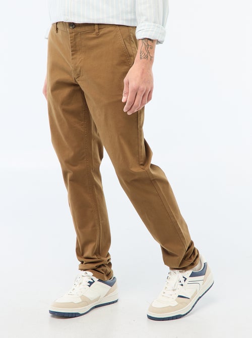 Calças chino slim - Kiabi