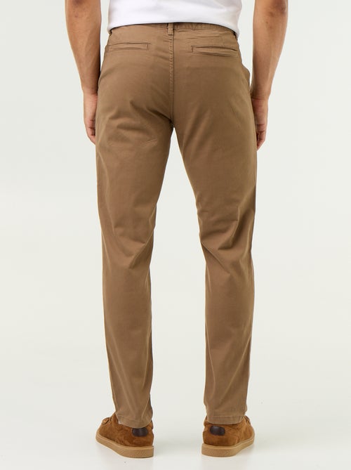 Calças chino slim - Kiabi