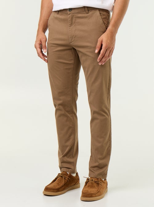 Calças chino slim - Kiabi