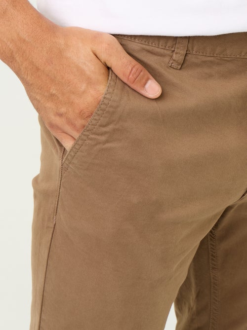 Calças chino slim - Kiabi