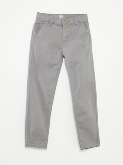 Calças chino slim - Kiabi