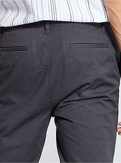 Calças chino slim - Kiabi