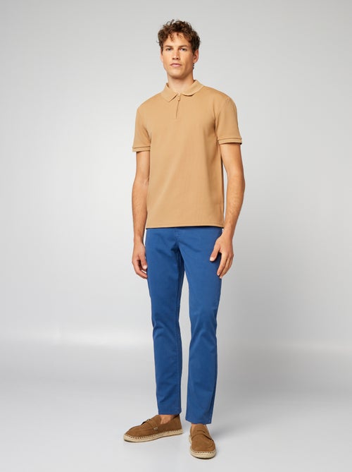 Calças chino slim com 5 bolsos - L32 - Kiabi