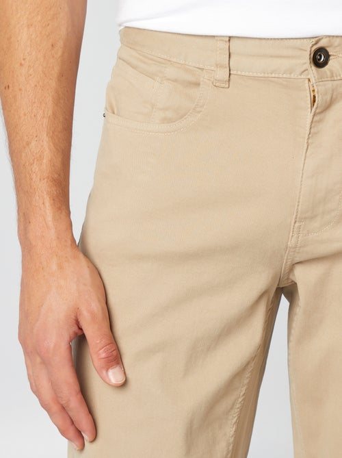 Calças chino slim com 5 bolsos - L32 - Kiabi