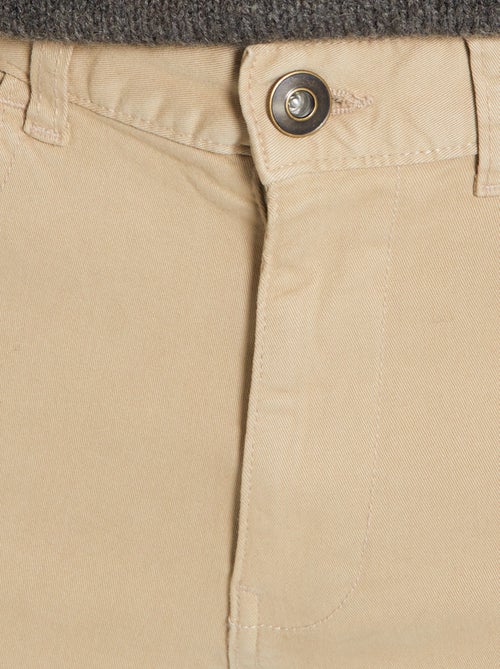 Calças chino slim com 5 bolsos - L32 - Kiabi