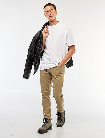 Calças chino slim com 5 bolsos - L32