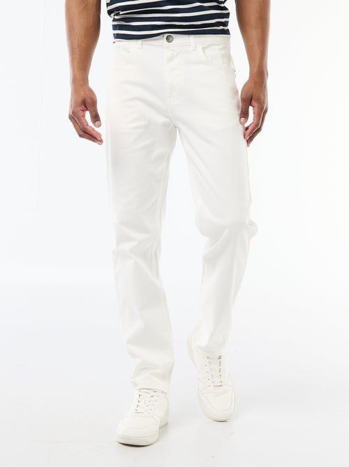 Calças chino slim com 5 bolsos - L32 - Kiabi