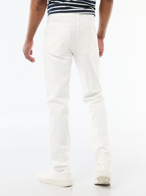 Calças chino slim com 5 bolsos - L32 - Kiabi