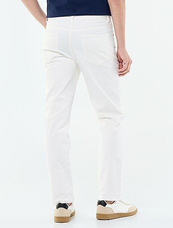 Calças chino slim com 5 bolsos - L32