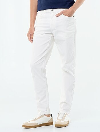 Calças chino slim com 5 bolsos - L32