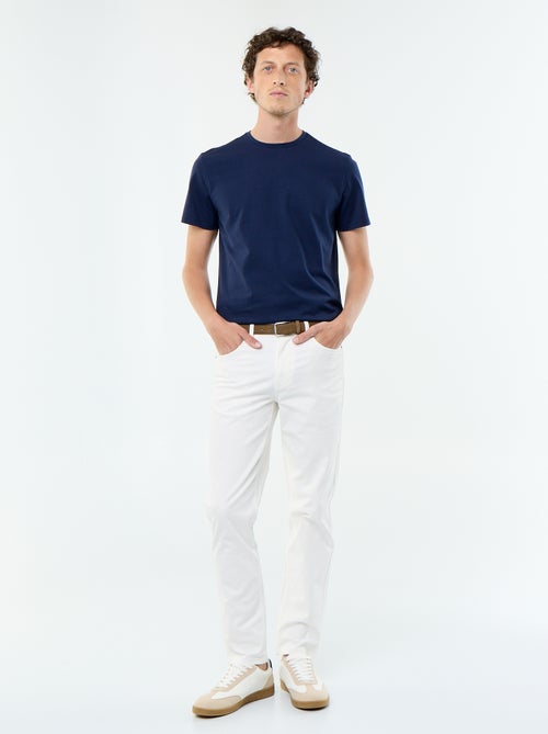 Calças chino slim com 5 bolsos - L32 - Kiabi