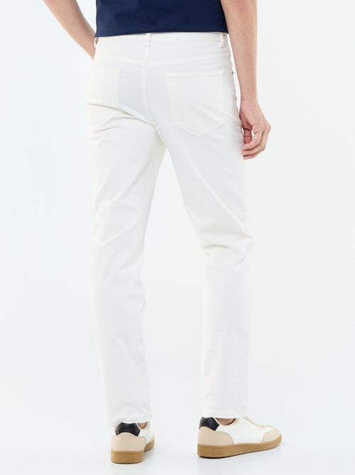 Calças chino slim com 5 bolsos - L32 - Kiabi
