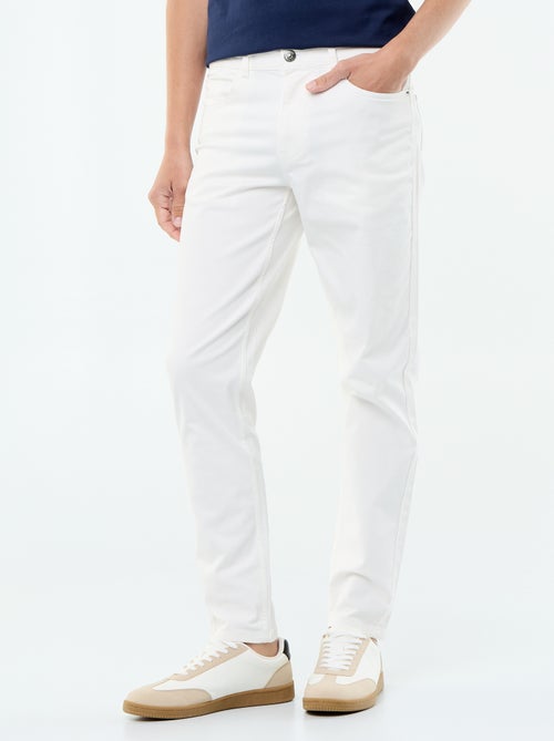 Calças chino slim com 5 bolsos - L32 - Kiabi