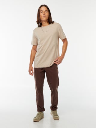Calças chino slim com 5 bolsos - L32