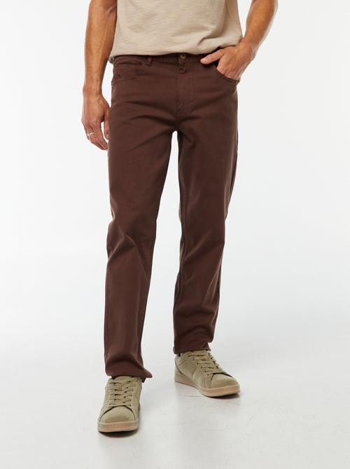 Calças chino slim com 5 bolsos - L32 - Kiabi