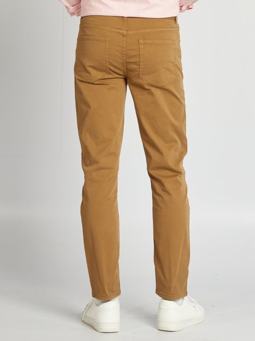 Calças chino slim com 5 bolsos - L32 - Kiabi