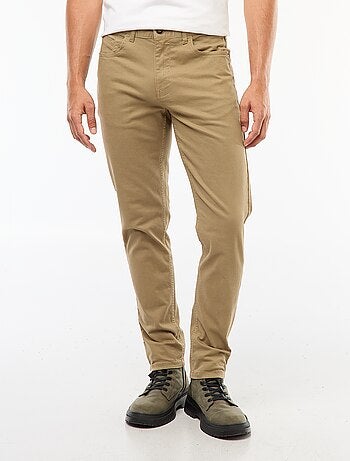Calças chino slim com 5 bolsos - L32