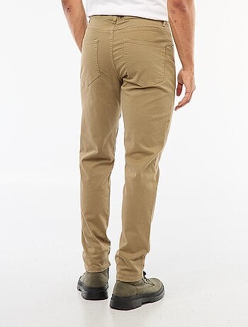 Calças chino slim com 5 bolsos - L32