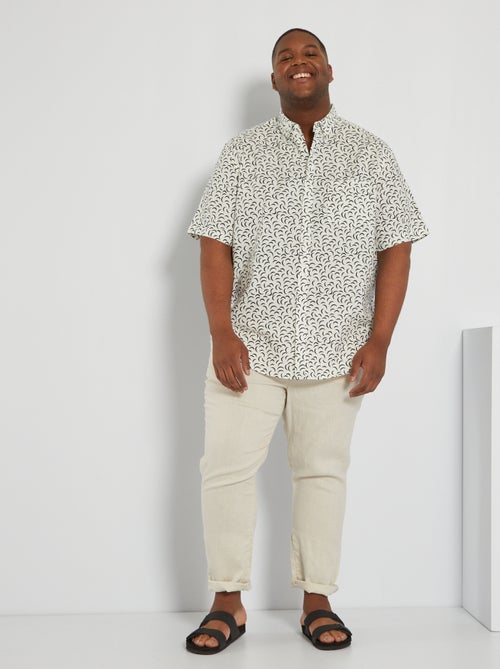 Calças chino slim fit - Kiabi