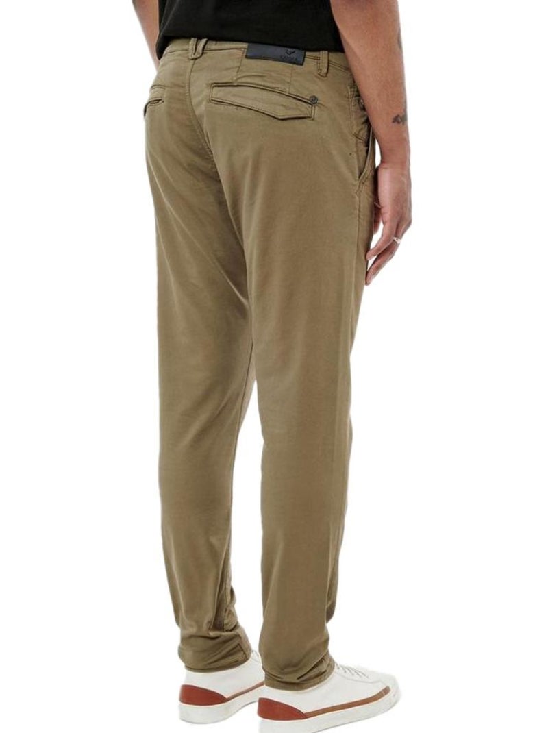 Calças Chino Slim Fit Kaki para Homem Kaporal Irwix Bege - Kiabi