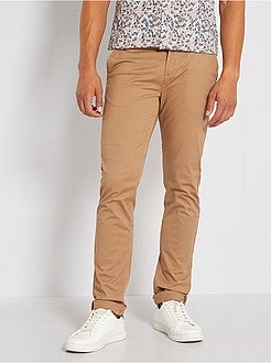 Calças chino slim L30 - Kiabi