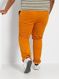 Calças chino slim L34 - Kiabi