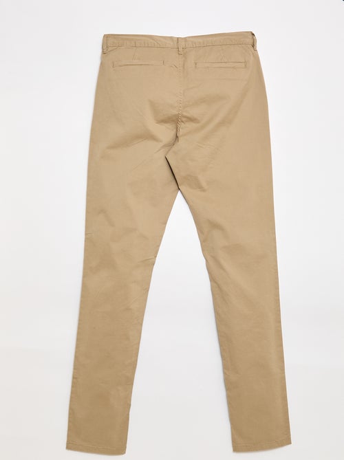 Calças chino slim L38 +1,95 m - Kiabi