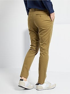 Calças chino slim - Kiabi