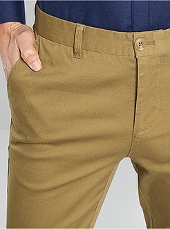 Calças chino slim - Kiabi