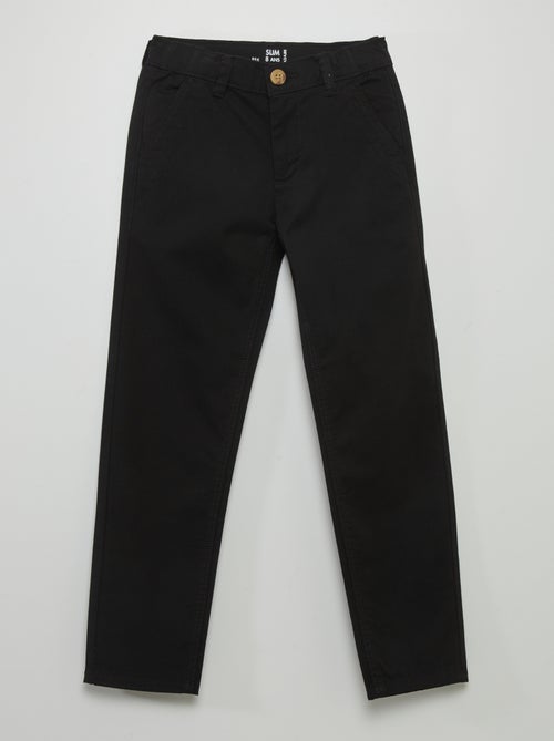 Calças chino slim - Kiabi