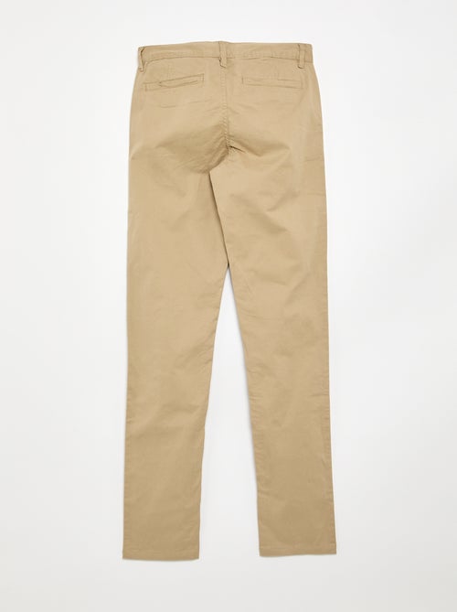 Calças chino slim stretch L36 +1m90 - Kiabi Calças chino slim stretch L36 +1m90 - Kiabi