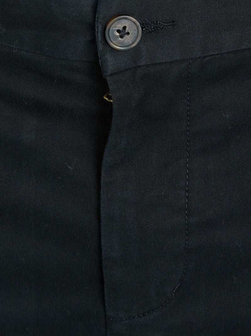 Calças chino slim stretch L36 +1m90 Preto - Kiabi