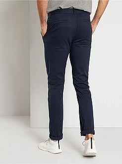 Calças chino slim stretch L38 +1m90 - Kiabi