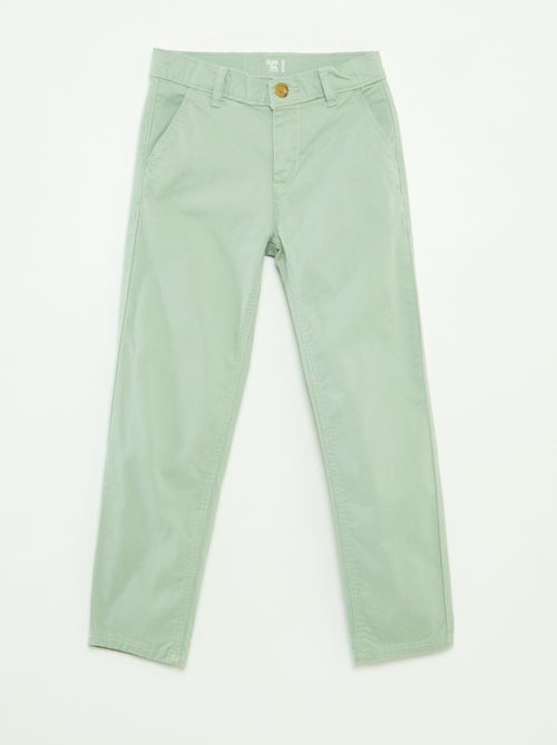 Calças chino slim - Kiabi