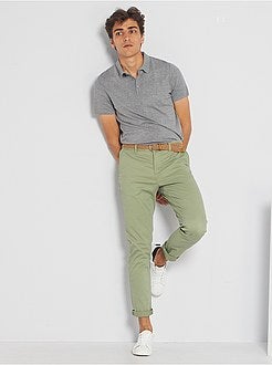 Calças chino slim - Kiabi