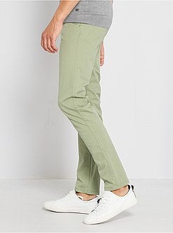 Calças chino slim - Kiabi