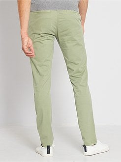 Calças chino slim - Kiabi