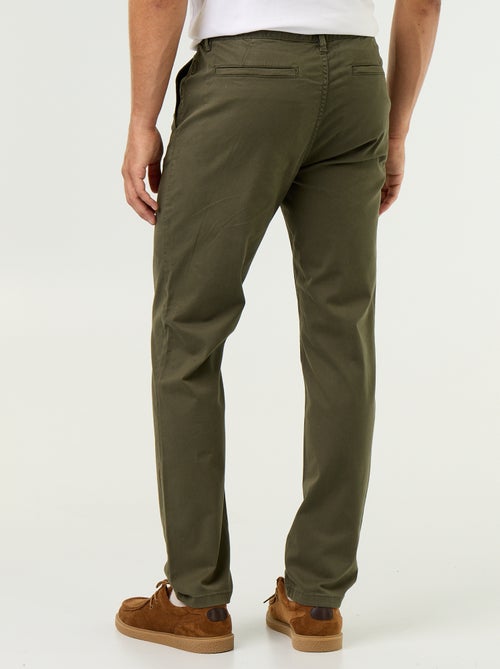 Calças chino slim - Kiabi