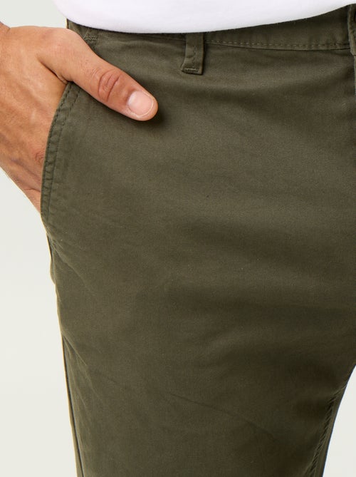 Calças chino slim - Kiabi