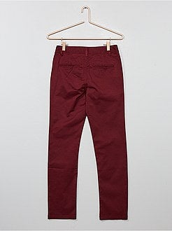 Calças chino slim - Kiabi