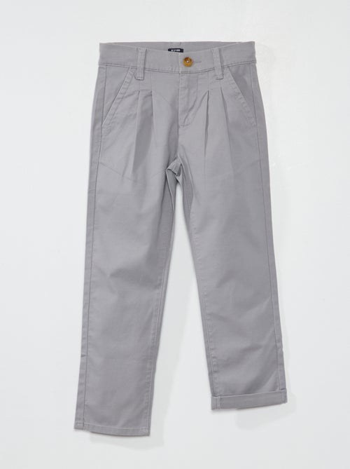 Calças chino tapered - Kiabi