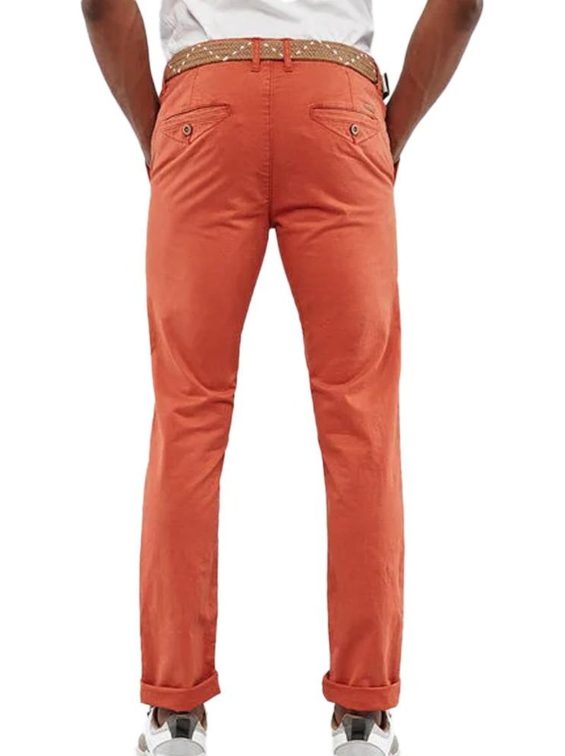 Calças chino vermelhas para homem teddy smith pallas Vermelho - Kiabi