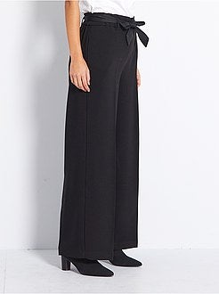 Calças chiques largas - Kiabi