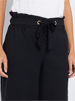 Calças chiques largas - Kiabi