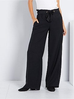 Calças chiques largas - Kiabi