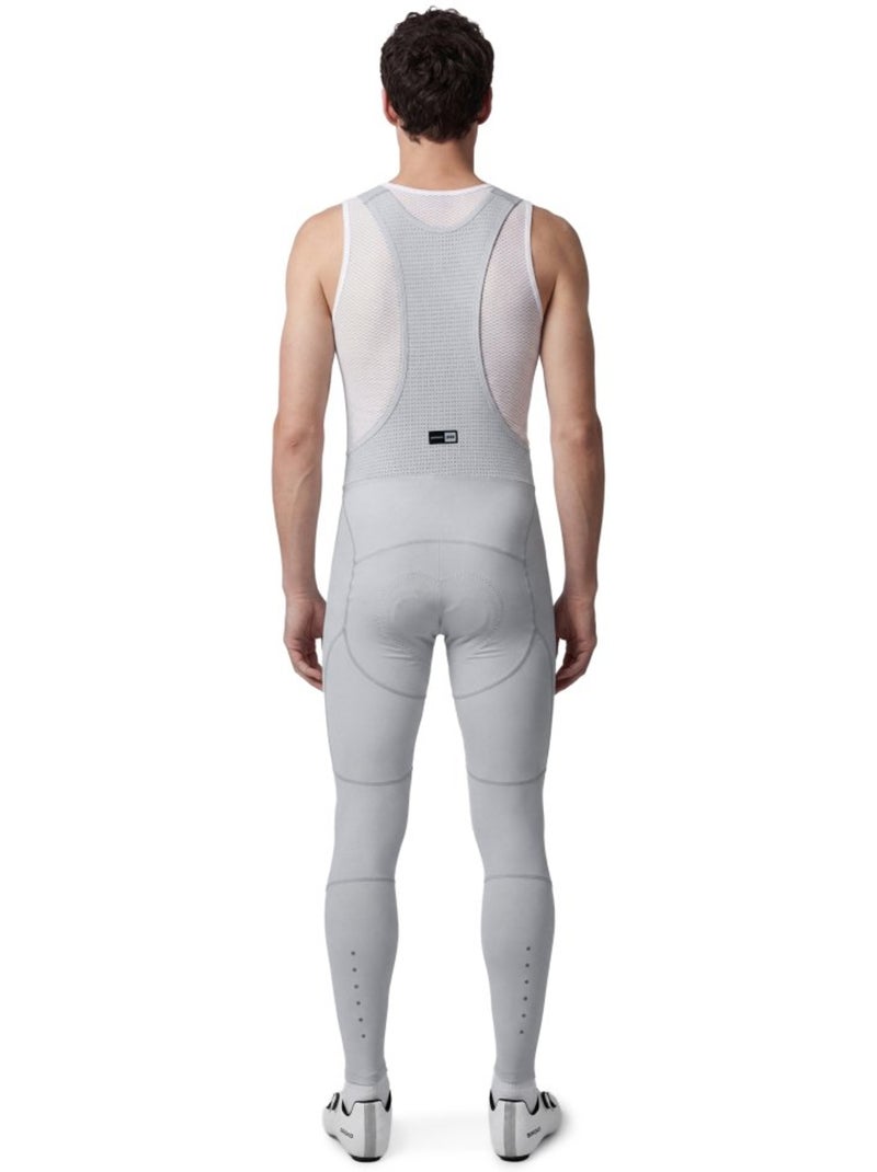 Calças ciclismo com alças para homem Branco Cinza - Kiabi