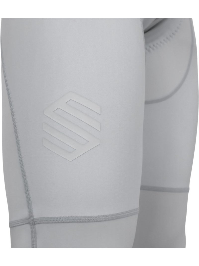 Calças ciclismo com alças para homem Branco Cinza - Kiabi
