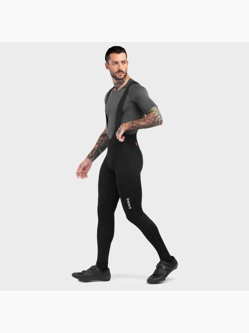 Calças ciclismo com alças para homem Preto - Kiabi