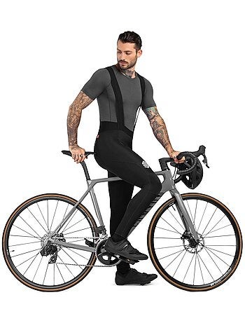 Calças ciclismo com alças para homem