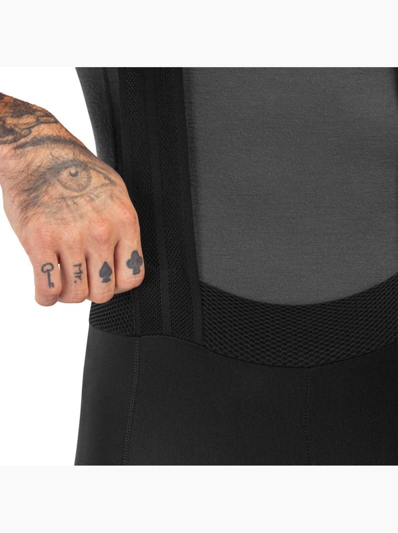Calças ciclismo com alças para homem Preto - Kiabi